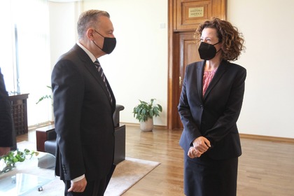 Заместник-министър Ирена Димитрова прие посланика на Украйна у нас Виталий Москаленко